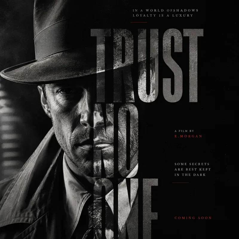 Cinematic Split Portrait Typographies