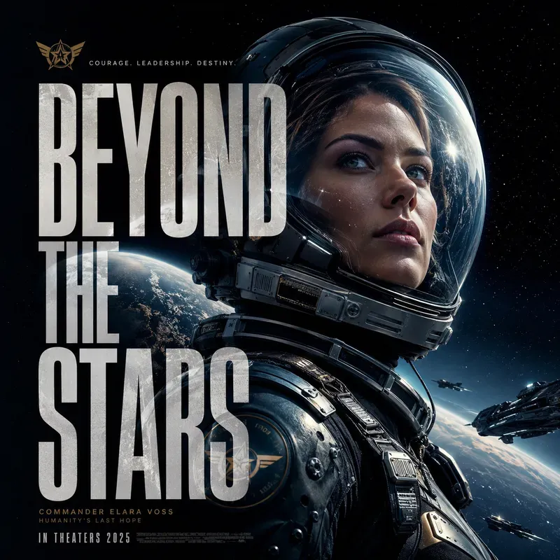 Cinematic Split Portrait Typographies