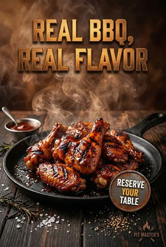 Bbq Grilled Meat Ad Poster Generator