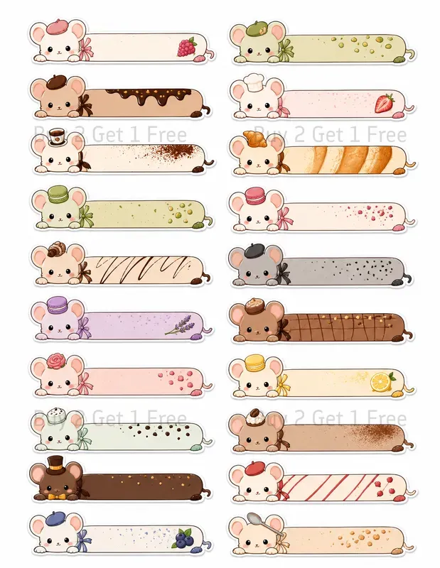 Character Page Marker Bookmark Sheets