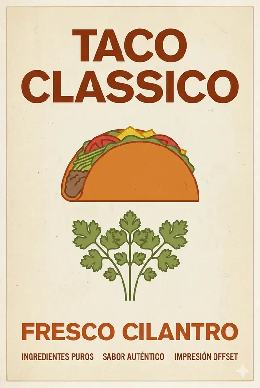 70s Classic Food Poster Art Generator