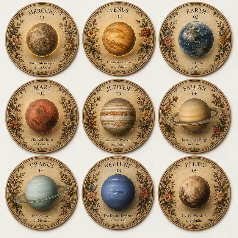 Vintage Collectible Grid Sets