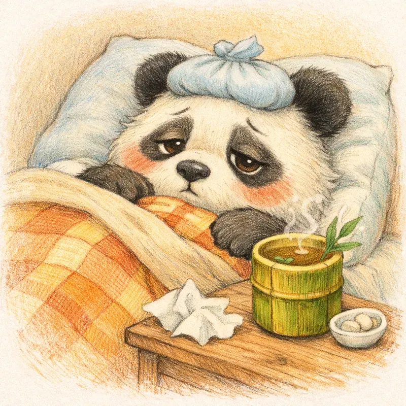Whimsical Sick Animal Illustrations