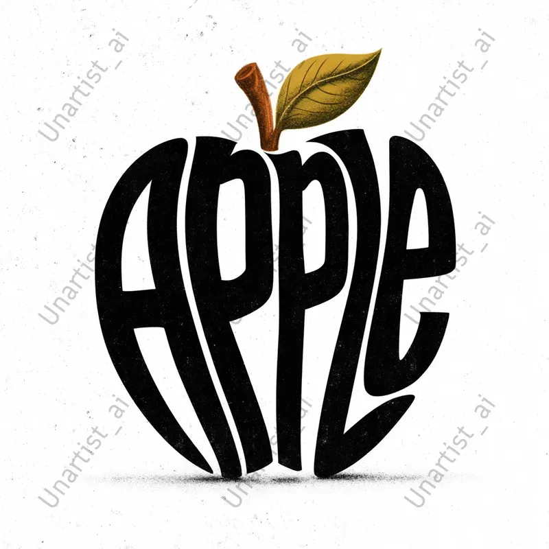 Typographic Shape Illustrations