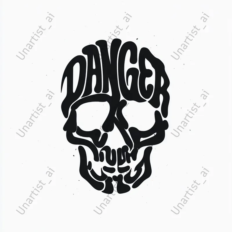 Typographic Shape Illustrations