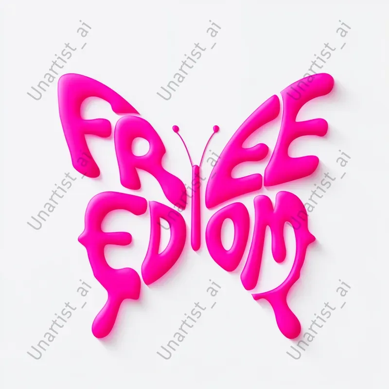 Typographic Shape Illustrations