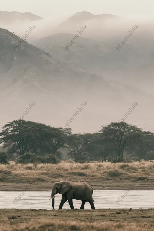 Zen Minimalist Wildlife Landscapes