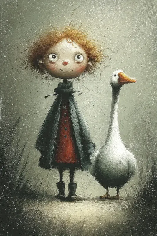 Whimsical Folk Art Cartoons