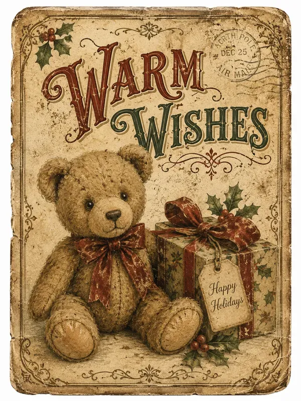 Vintage Holiday Ephemera Journal Cards