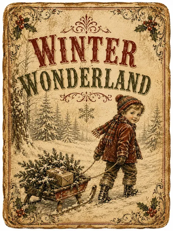 Vintage Holiday Ephemera Journal Cards