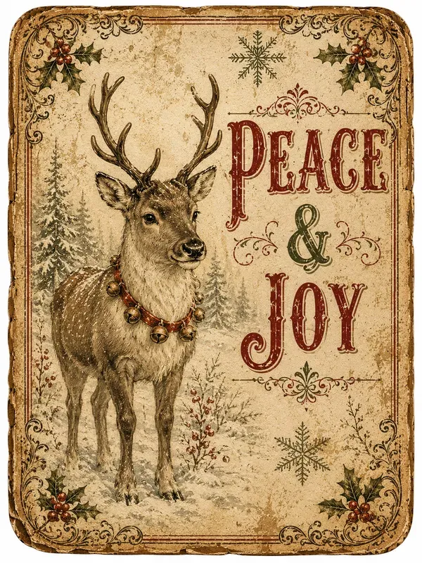 Vintage Holiday Ephemera Journal Cards