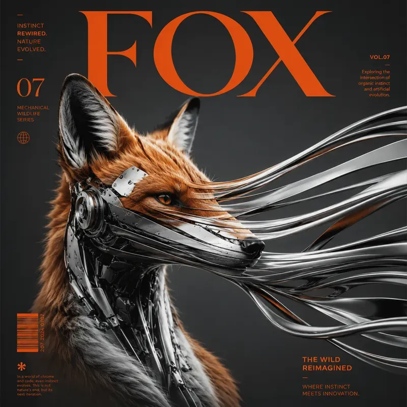 Bold Conceptual Magazine Cover Art