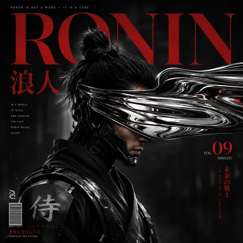 Bold Conceptual Magazine Cover Art