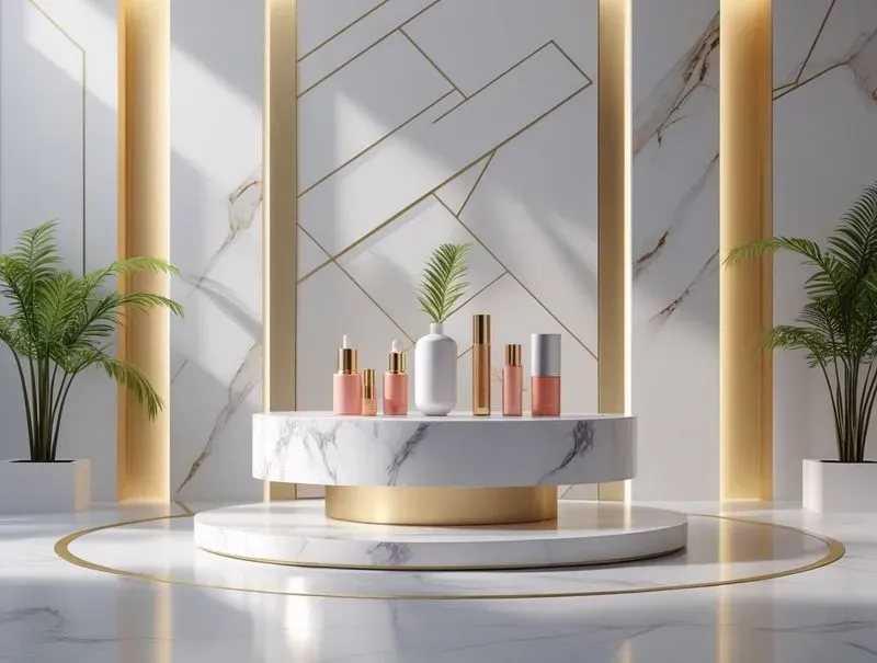 3D Luxury Product Display Podiums