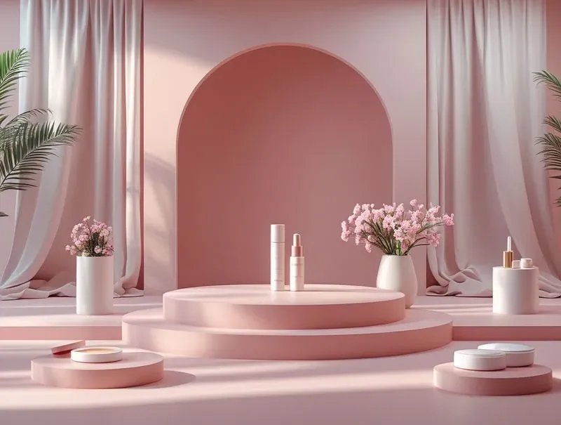 3D Luxury Product Display Podiums