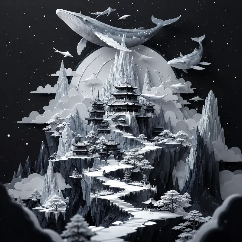 Dark Fantasy Papercut Scenes