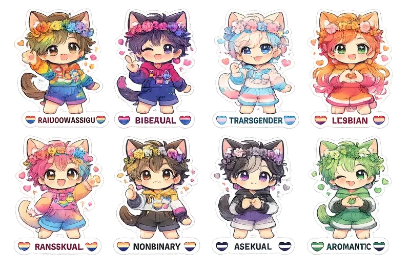 Pride Kawaii Sticker Sheets