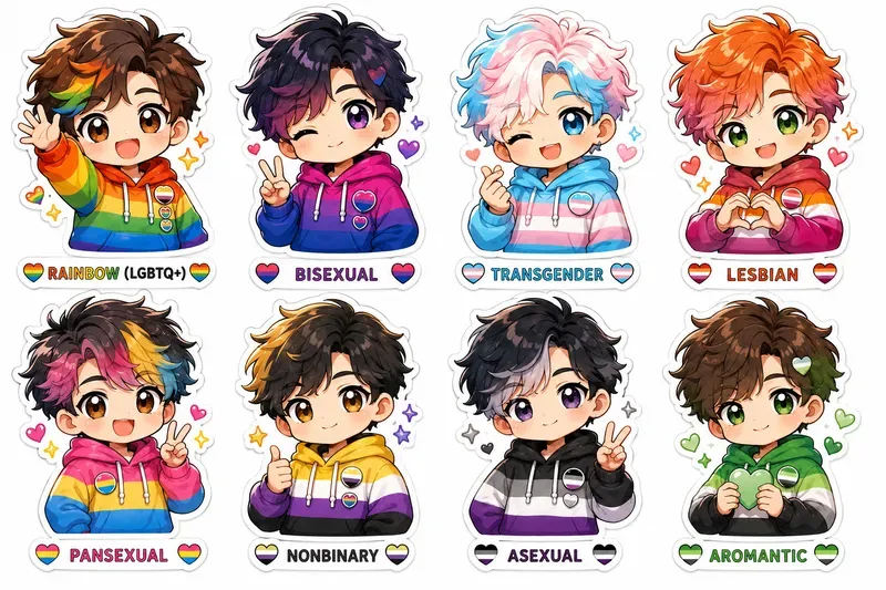 Pride Kawaii Sticker Sheets