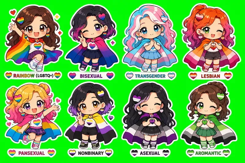 Pride Kawaii Sticker Sheets
