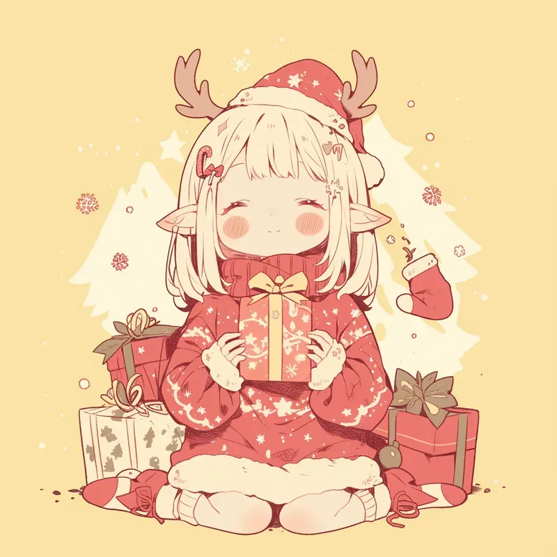 Adorable Chibi Kawaii Line Art