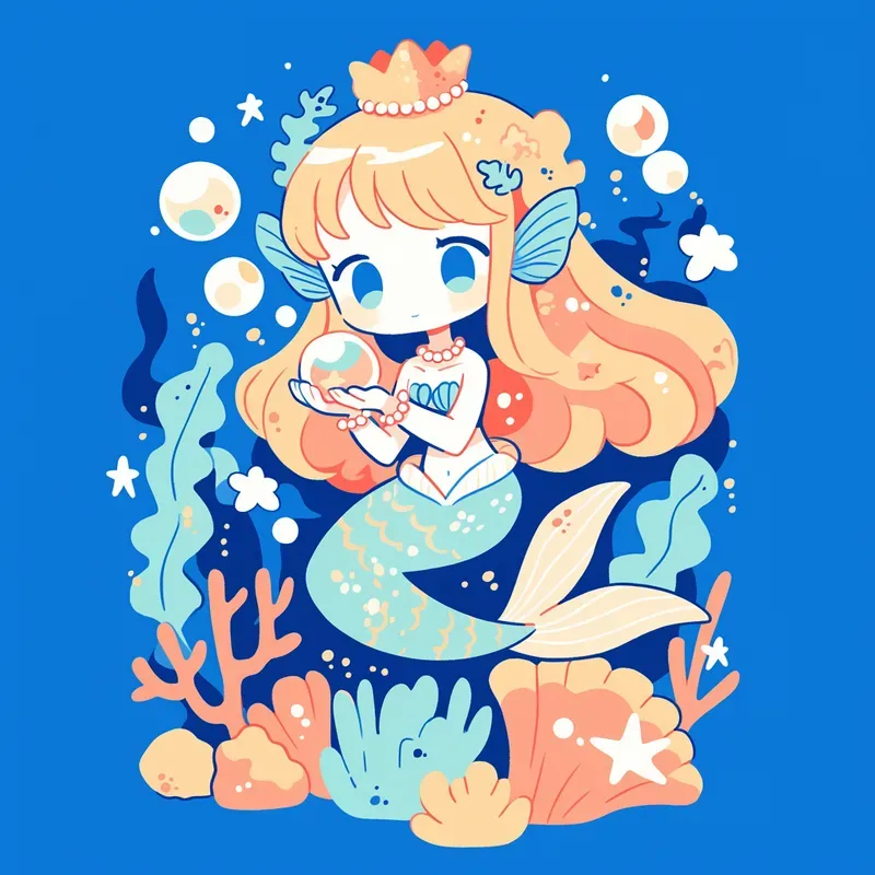 Adorable Chibi Kawaii Line Art