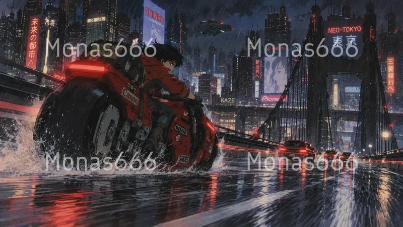 90s Retro Anime Cyberpunk Film Stills