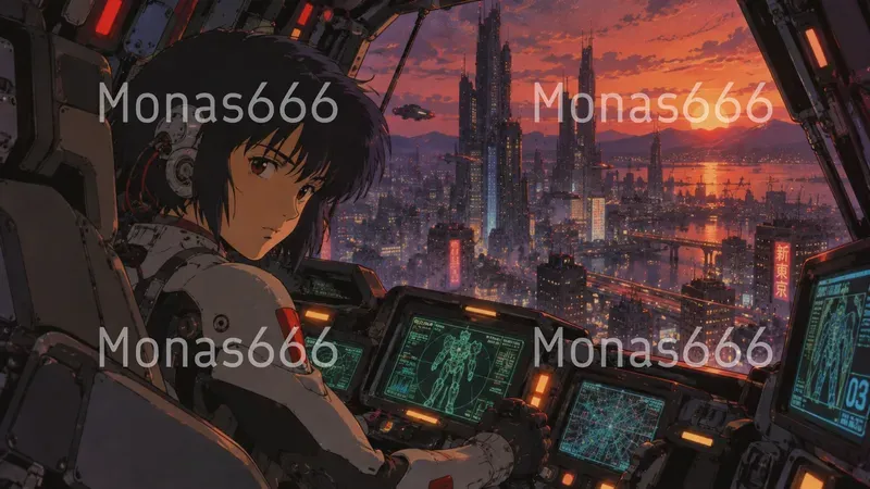 90s Retro Anime Cyberpunk Film Stills