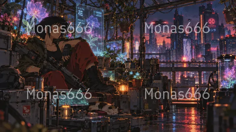 90s Retro Anime Cyberpunk Film Stills