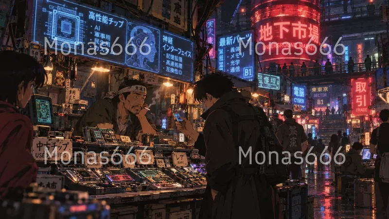 90s Retro Anime Cyberpunk Film Stills