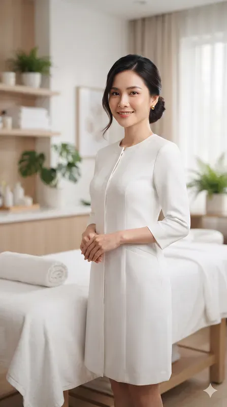 Realistic Asian Beauty Spa Portraits