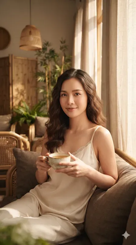 Realistic Asian Beauty Spa Portraits