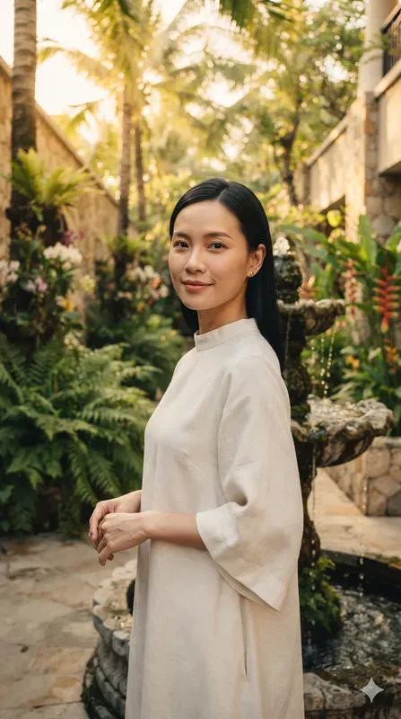 Realistic Asian Beauty Spa Portraits