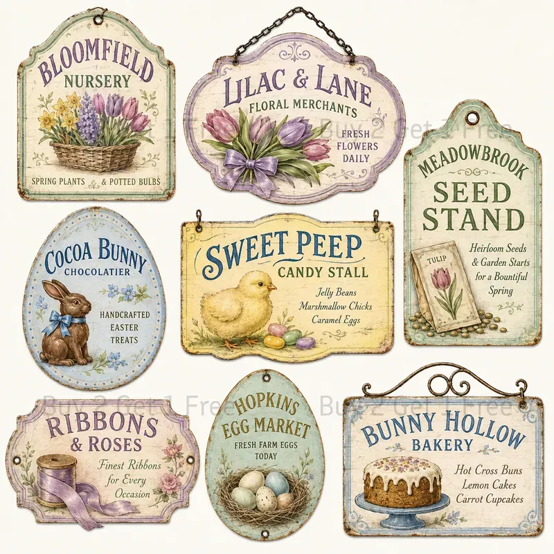 Advertising Sign Ephemera Sheets