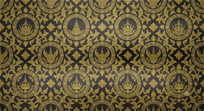 Thai Royal Damask Patterns