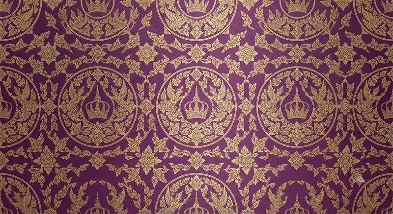 Thai Royal Damask Patterns