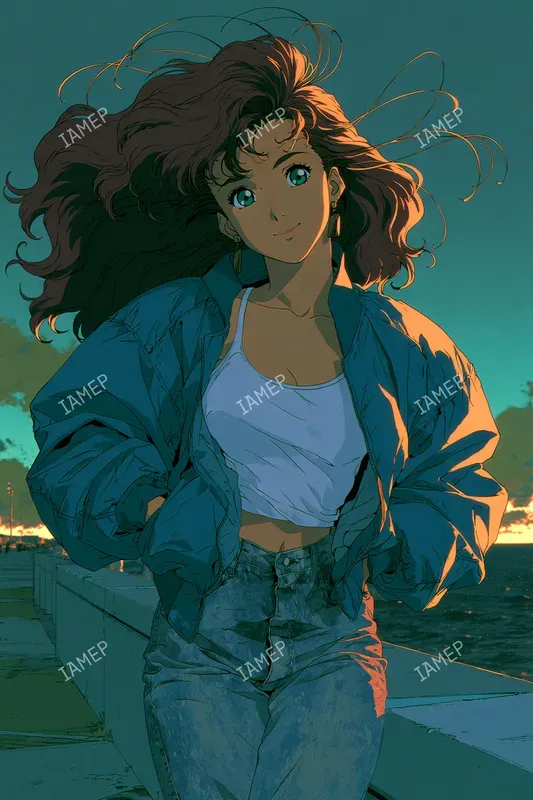 Nostalgic Cinematic Anime Portraits