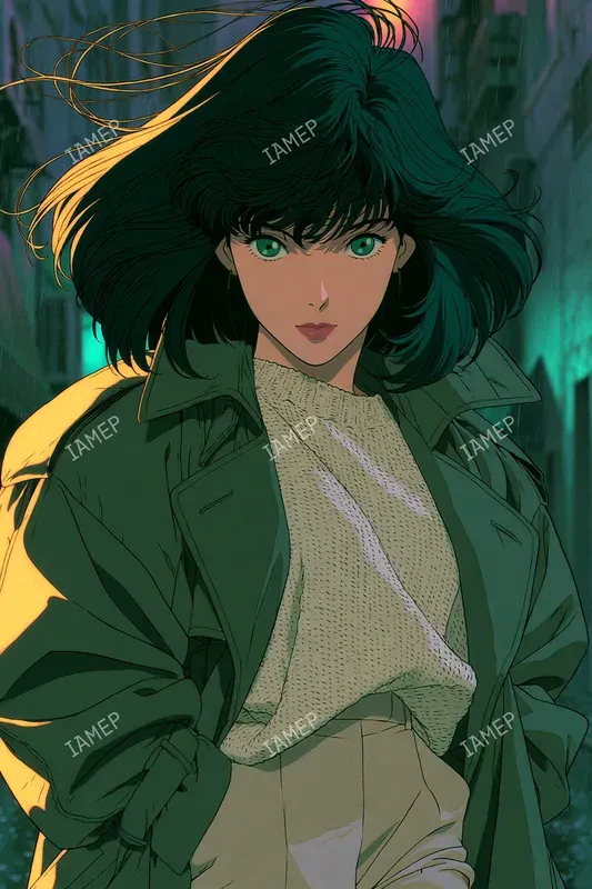 Nostalgic Cinematic Anime Portraits