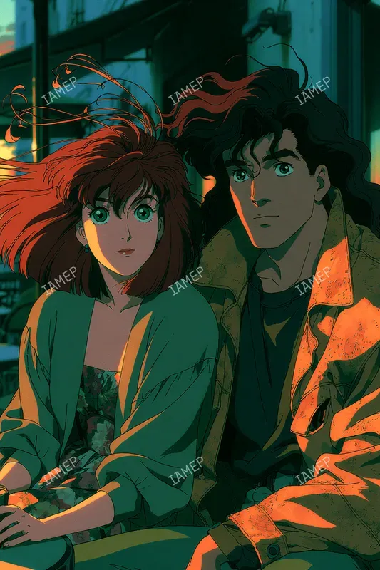 Nostalgic Cinematic Anime Portraits