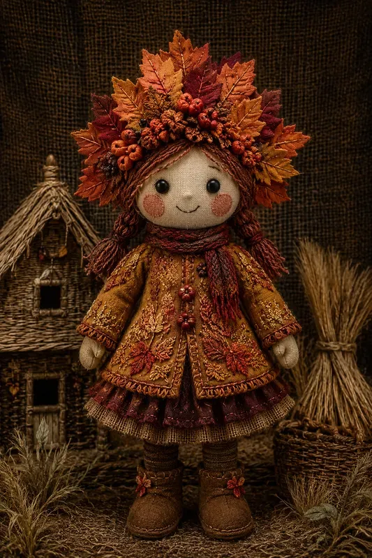 Handcrafted Folk Doll Portraits