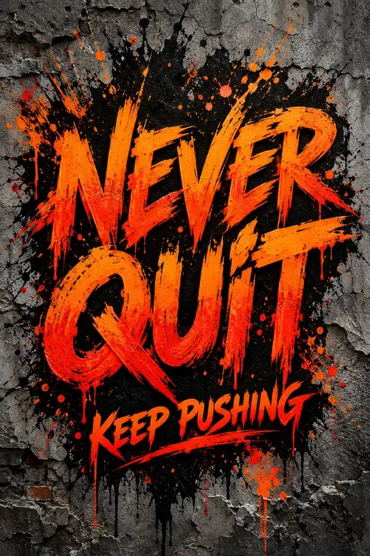 Grunge Motivation Typography