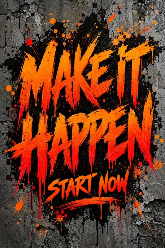 Grunge Motivation Typography