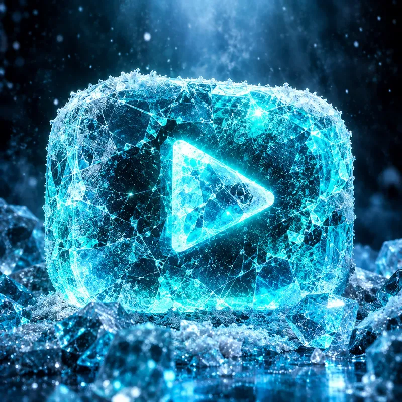3D Ice Sculpted Logo Renders
