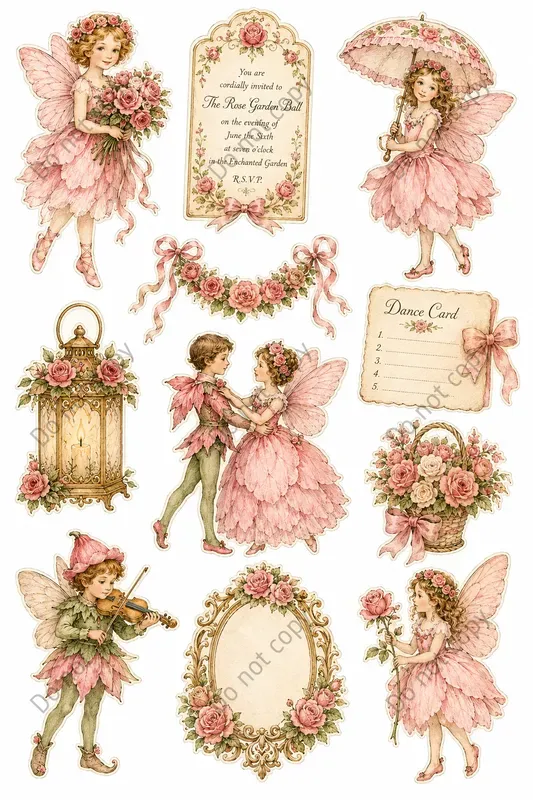 Flower Fairy Junk Journal Sheets