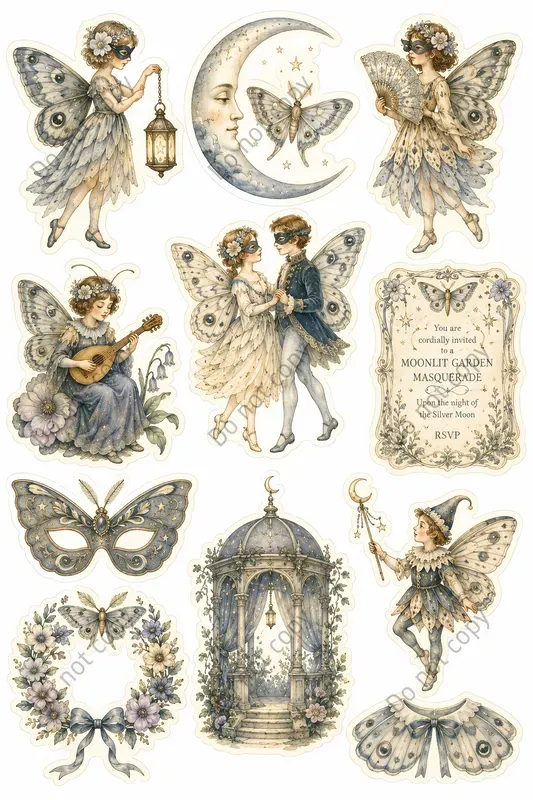 Flower Fairy Junk Journal Sheets