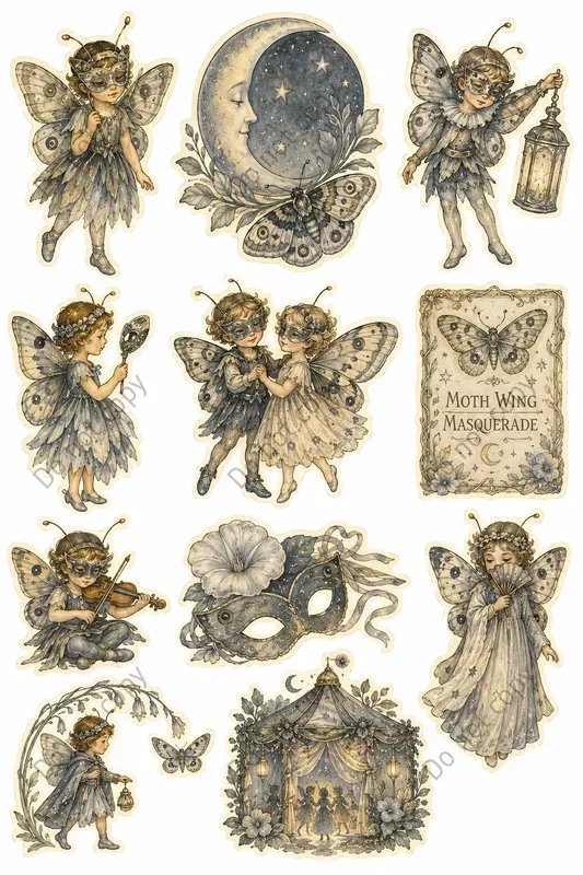 Flower Fairy Junk Journal Sheets