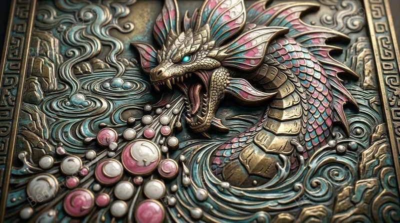 Mh Embossed Metal Enamel Monsters