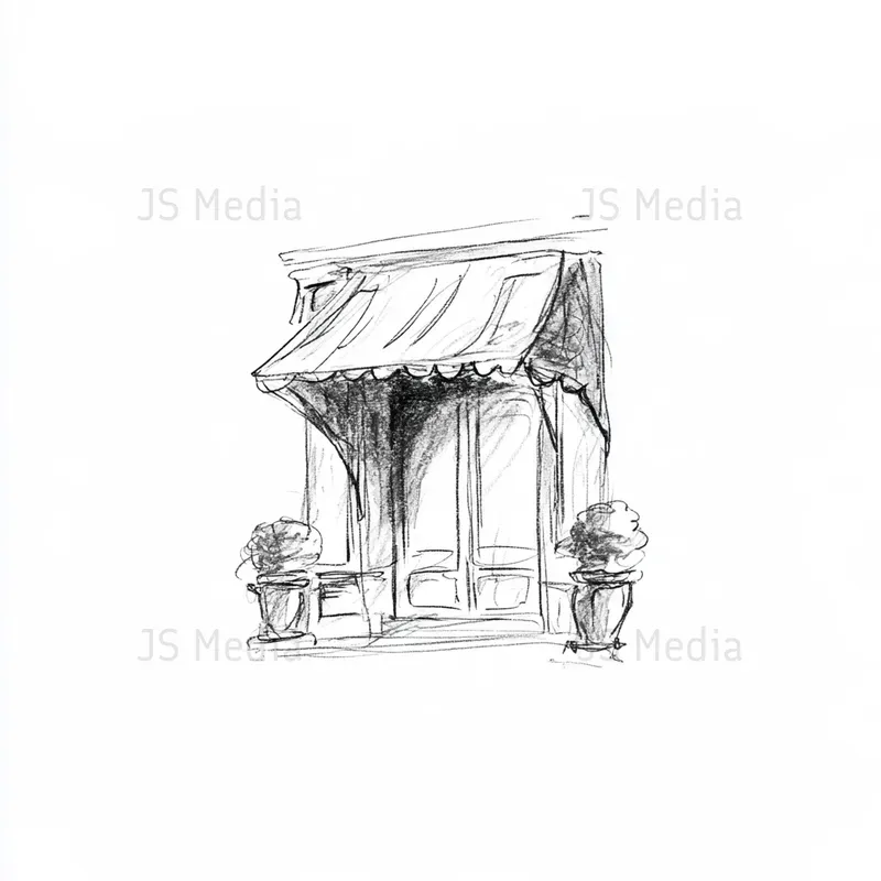Charcoal Handdrawn Architectural Icons