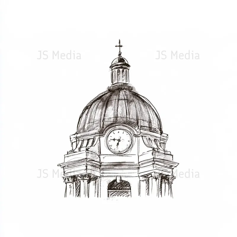Charcoal Handdrawn Architectural Icons