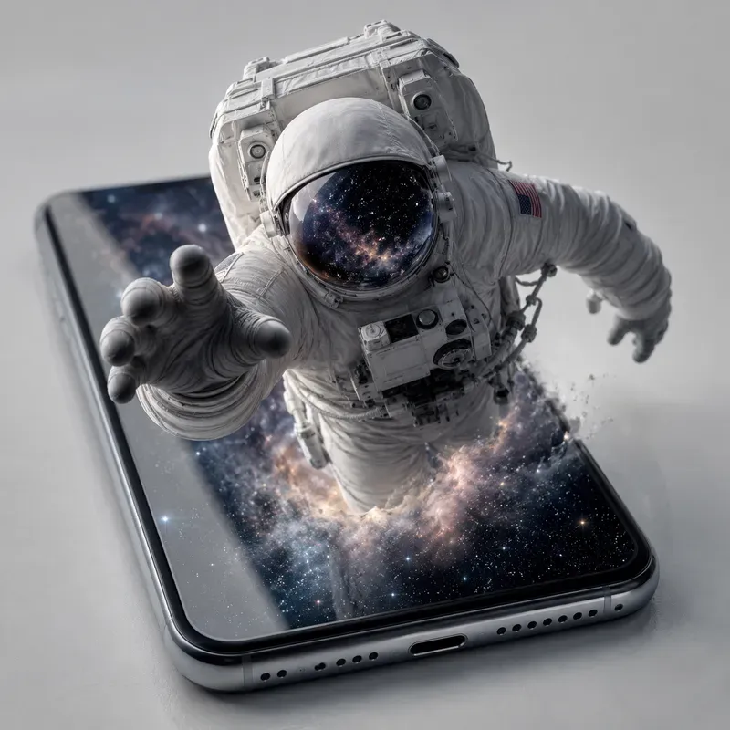 Subjects Breaking Out Of Smartphones