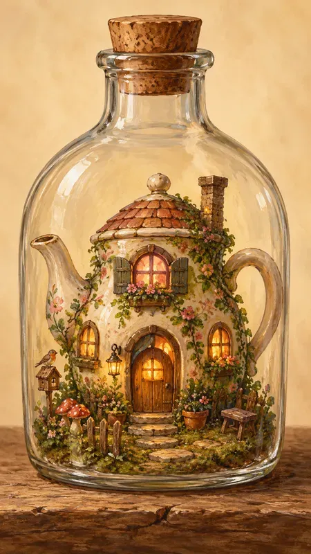 Storytelling Glass Bottle Homes